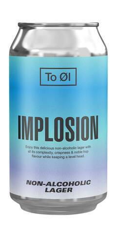 To Øl Implosion Lager sans alcool