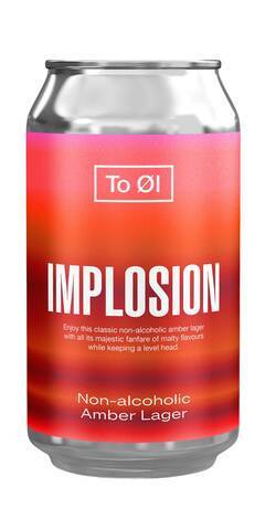 To Øl Implosion Amber Lager sans alcool