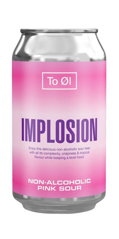 To Øl Implosion Pink sour sans alcool